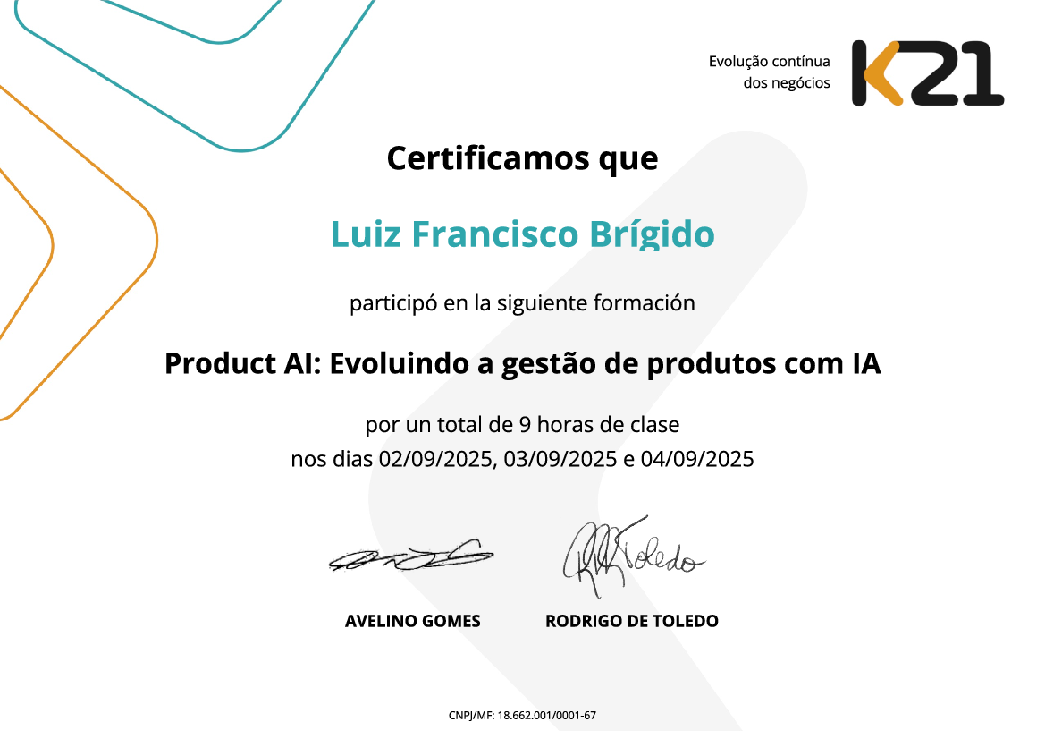 Certificado K21